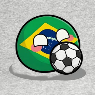 Brazil Football Polandball T-Shirt